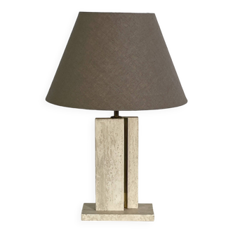 lampe vintage en marbre et laiton