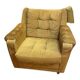 Fauteuil vintage velours design 60/70