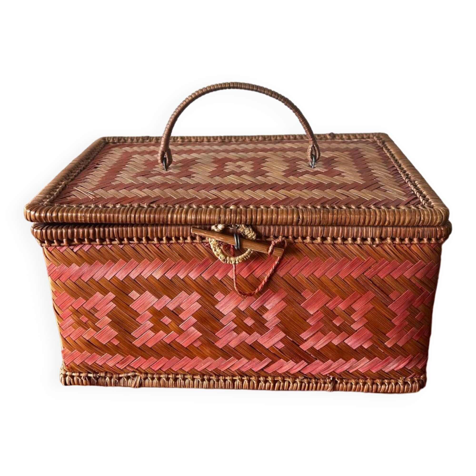 Vintage wickerwork box