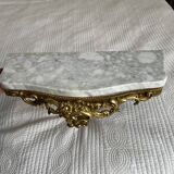 Bronze and marble console