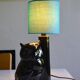 Vintage owl lamp 1980 ceramic holland