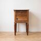 Antique Napoleon III bedside table in wood and marble