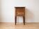 Table de chevet ancienne Napoléon III en bois et marbre