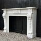 Napoleon III fireplace in statuary white marble, circa 1880.