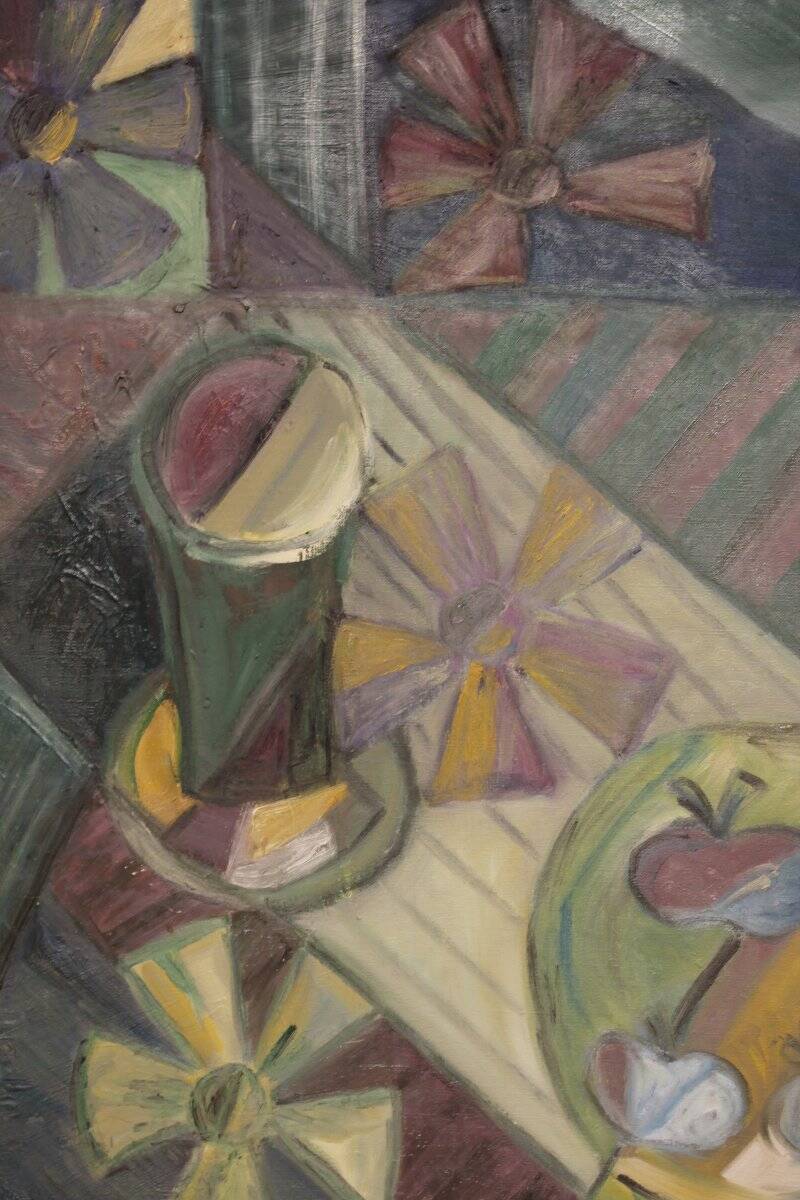 Cubist Still Life with Flowers - Elisabeth Ronget