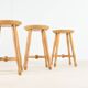 Danish Beech Stool, c.1960