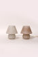 Vintage glass mushroom or champignon lamps 1960 germany.