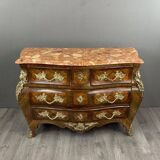 Curved chest of drawers in Louis XV style, early 20th century