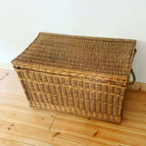 Vintage wicker trunk