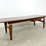 Retro teak coffee table with drawer