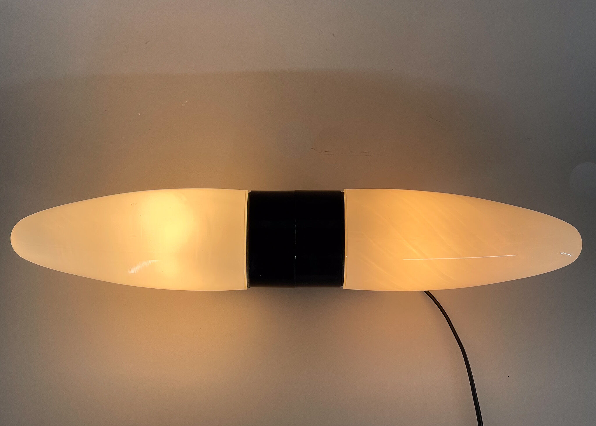 Rare Large Mid-century Wall Lamp, Czechoslovakia, 1970's