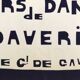 Original poster Dance lessons by D. Daverio, 1970s. Canvased.