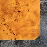 Table basse en loupe d'orme Alveo par Willy Rizzo pour Mario Sabot, 1972
