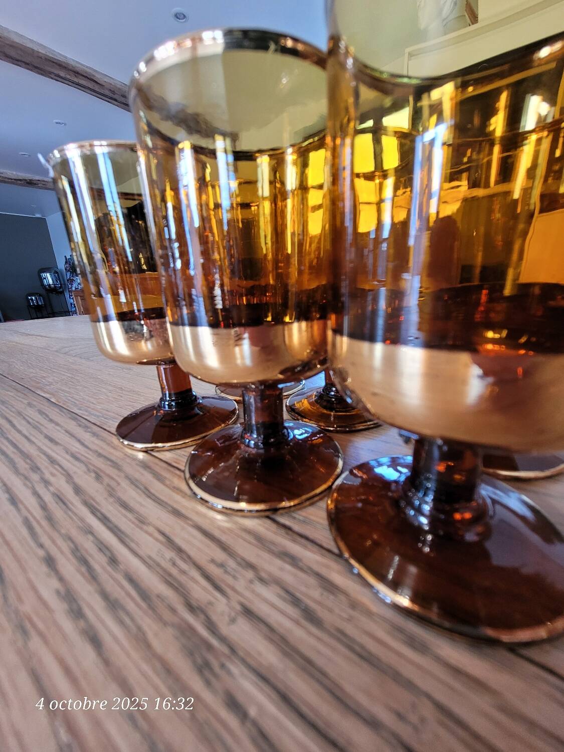 6 verres à liqueur vintage