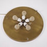 Large round Kaiser glass ceiling lamp