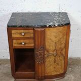 Rare art deco bedside table with chamber pot
