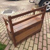 Wooden box bench