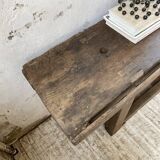 Solid oak console workbench 220cm