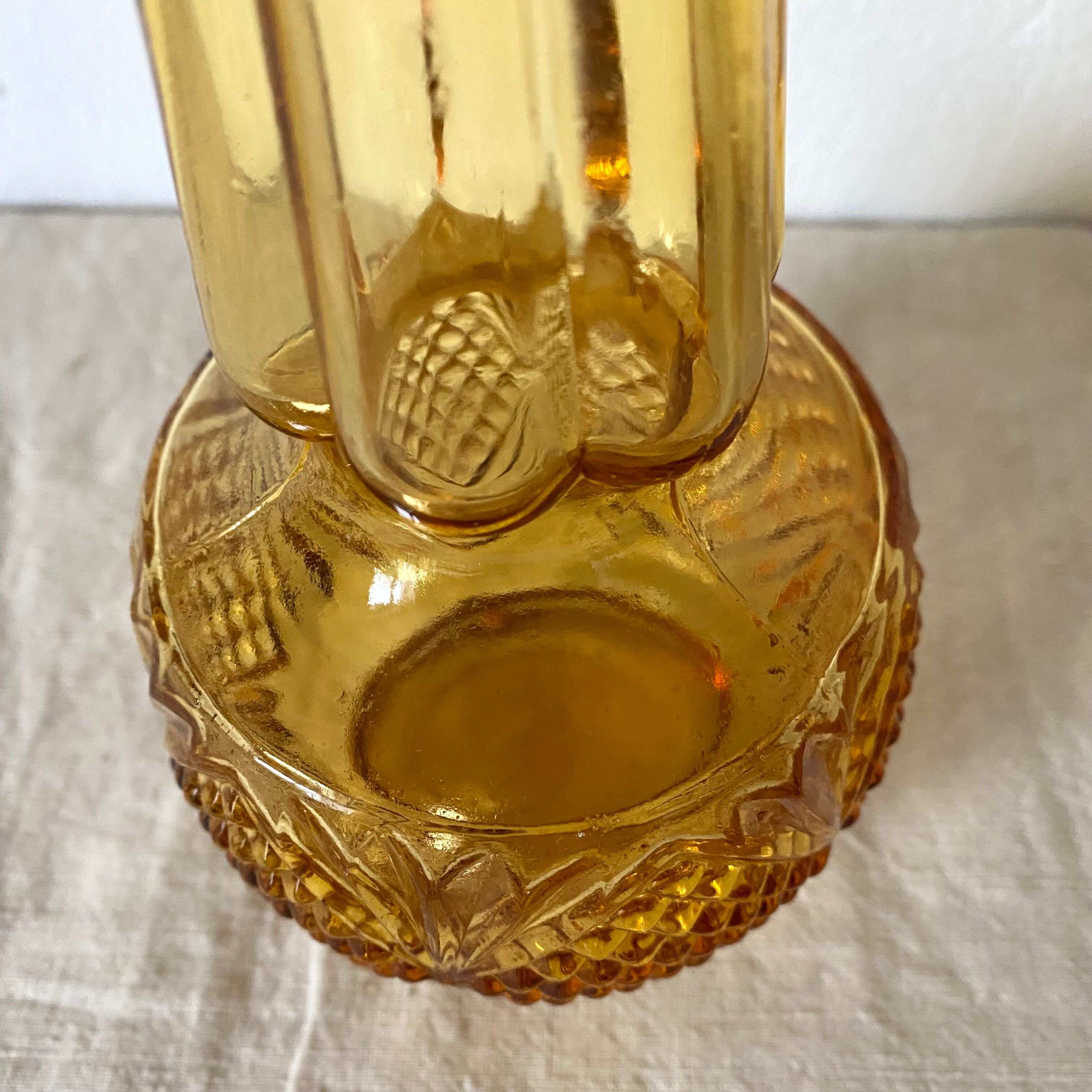 Vintage amber decanter Empoli