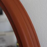 Miroir ovale patiné terracotta
