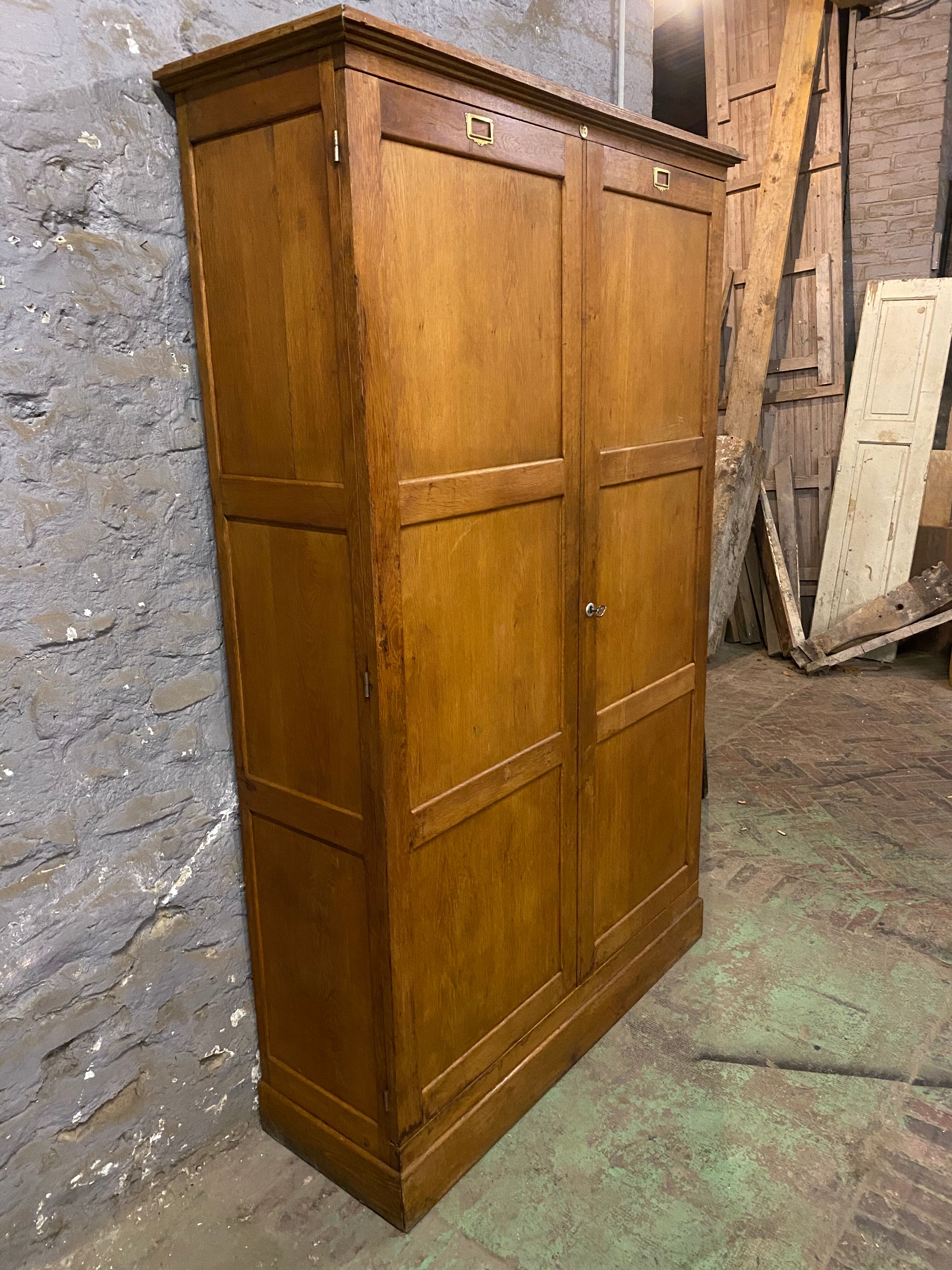 Parisian cabinet vintage solid oak