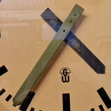 Large 1950s Bakelite East German Modernest Factory Clocks By GW ( Geratewerk Liepzig )