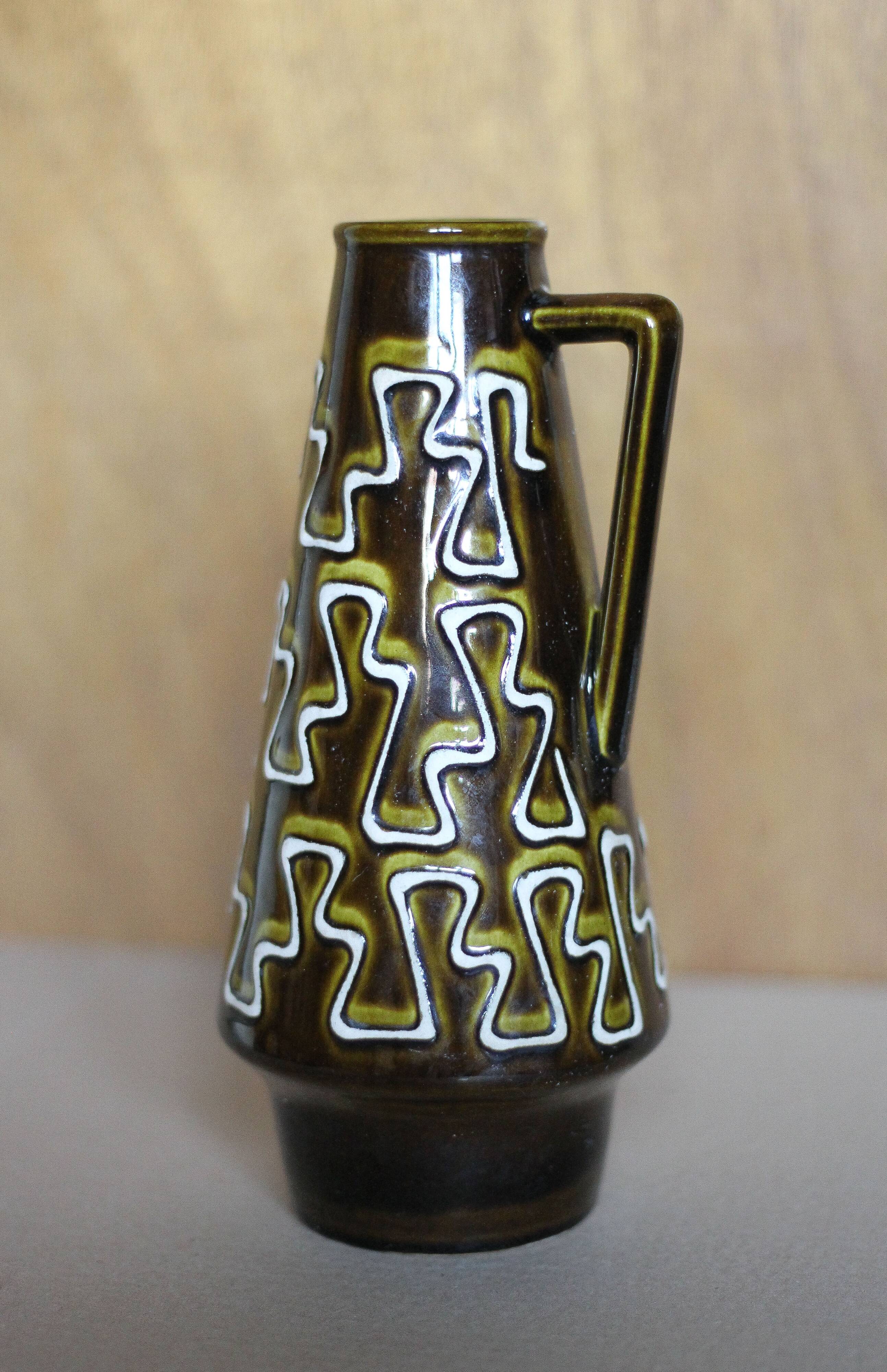 West Germany ceramic vase 2001/25, decorative vase, flower pot