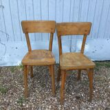 Pair of bistro Baumann chairs
