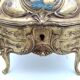 Metal jewelry box. Art Nouveau.