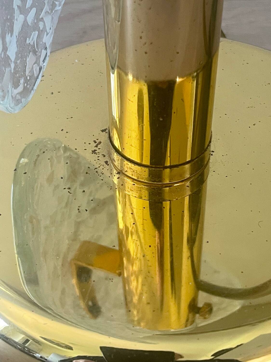 Iridescent Murano glass lamp