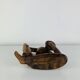 Sculpture thinker in teak, Scandinavian style