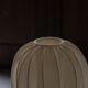 Tripod cocoon floor lamp in wood and lace, Danish design, 1960