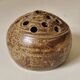 Vase with pyrite sandstone flowers