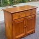 Commode buffet scandinave 2 portes et 2 tiroirs en bois massif pin 97cm