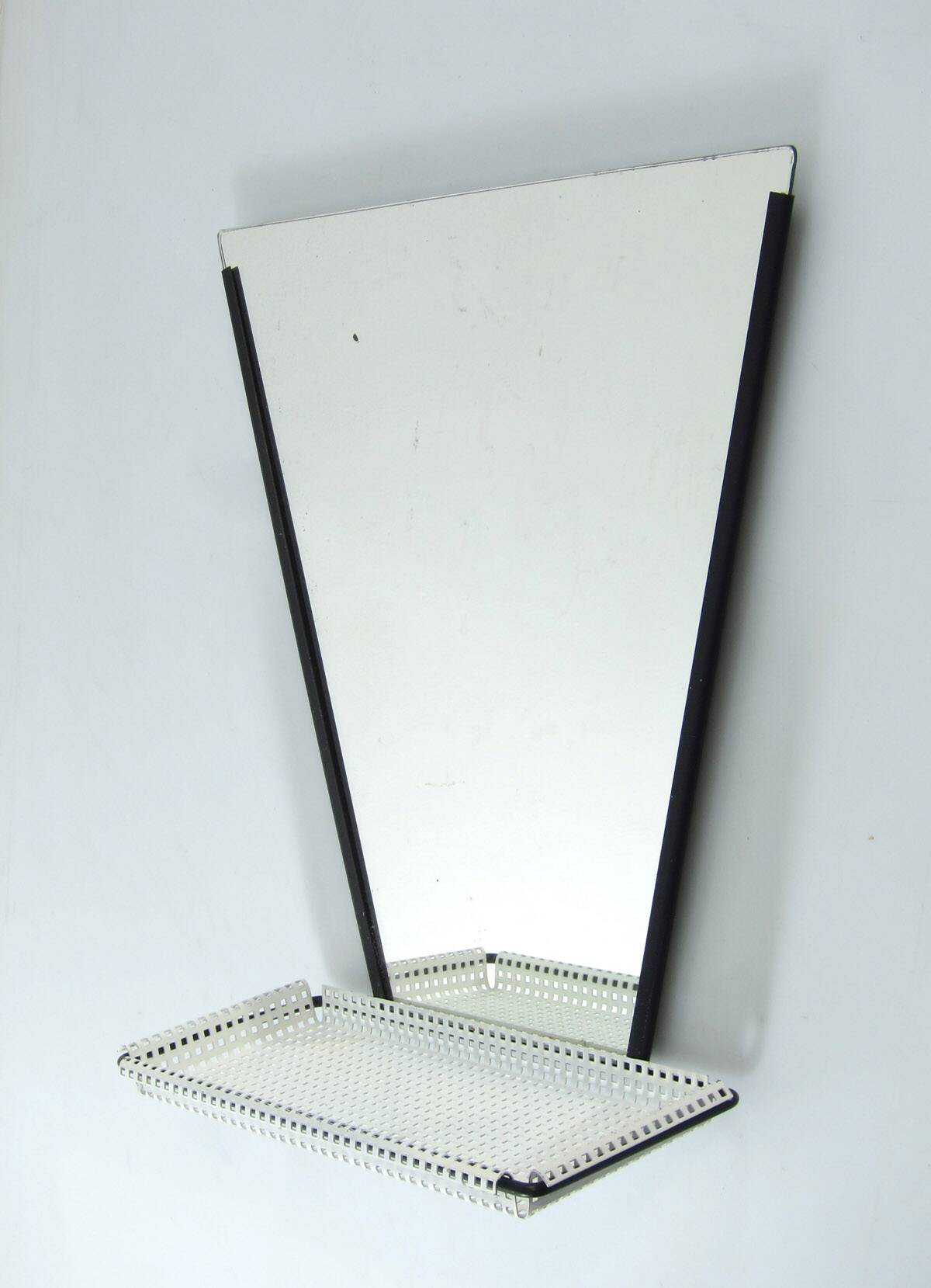 Mathieu Matégot Mirror with Perforated Shelf – Artimeta, 1960s
