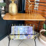 Vintage scoubidou tablet magazine holder