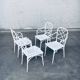 Calcutta Outdoor Armchair in Faux Bamboo by Hall Bradley for Brown Jordan, 1960s, Set of 4