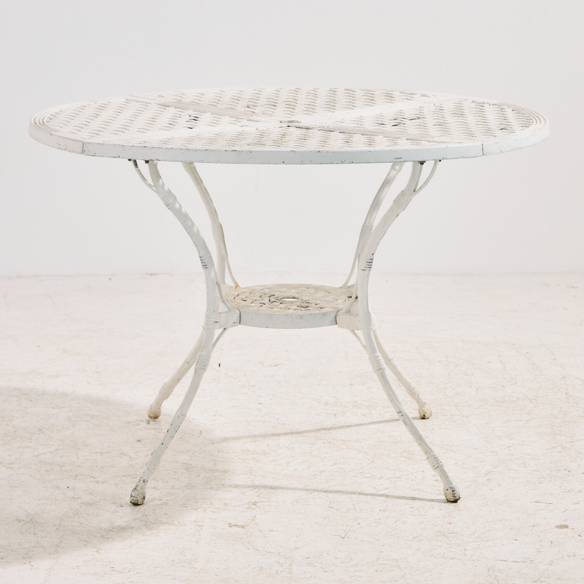 Vintage cast aluminium garden set, set of 6