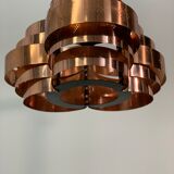 Copper Ceiling Lamp by Verner Schou für Coronell, 1967
