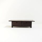 18th century coffee table made from a banker or merchant’s table