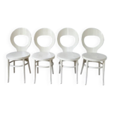 Set of 4 Baumann bistro chairs, Mouette model