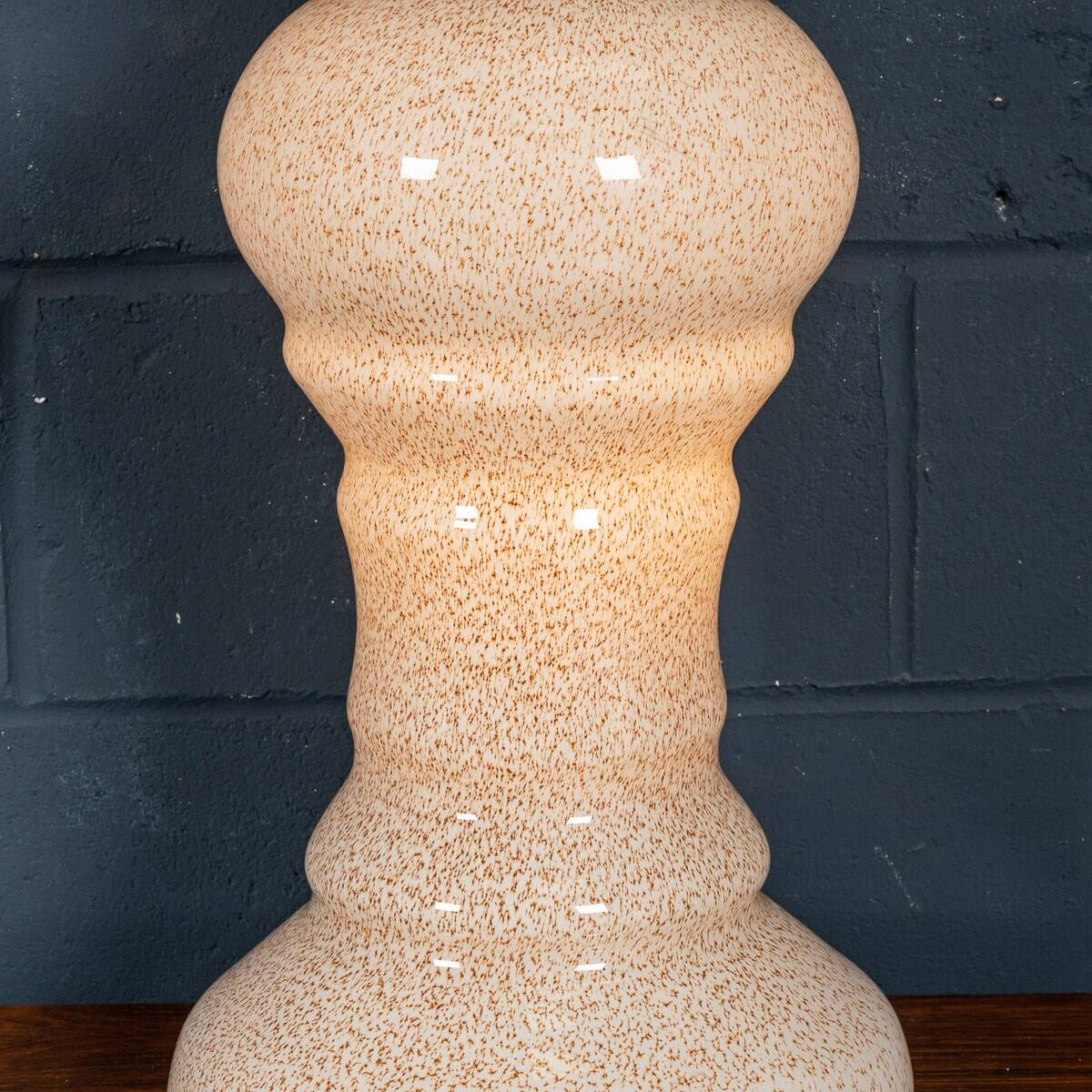 Vintage italian birillo table lamp by carlo nason for mazzega, murano c1970