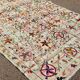 Multicoloured embroidered suzani motif kilim rug – 240x170 cm
