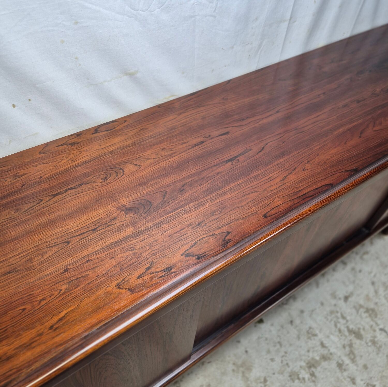 H.P. Hansen vintage rosewood Danish sideboard, TV cabinet 60s