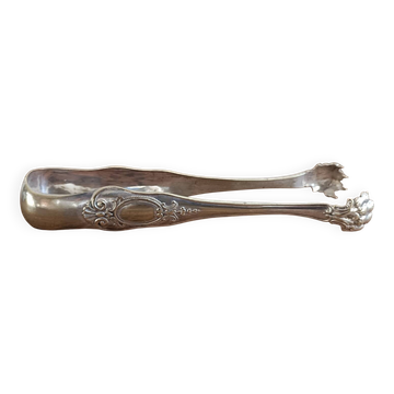 Silver-plated metal lion's paw sugar tongs
