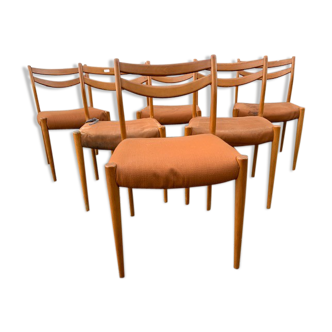 Set de 6 chaises 1960