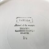 Fabiola Digoin Sarreguemines flat plates from the 50s