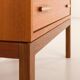 Danish mid century teak secretaire with brass inlays, 1960s