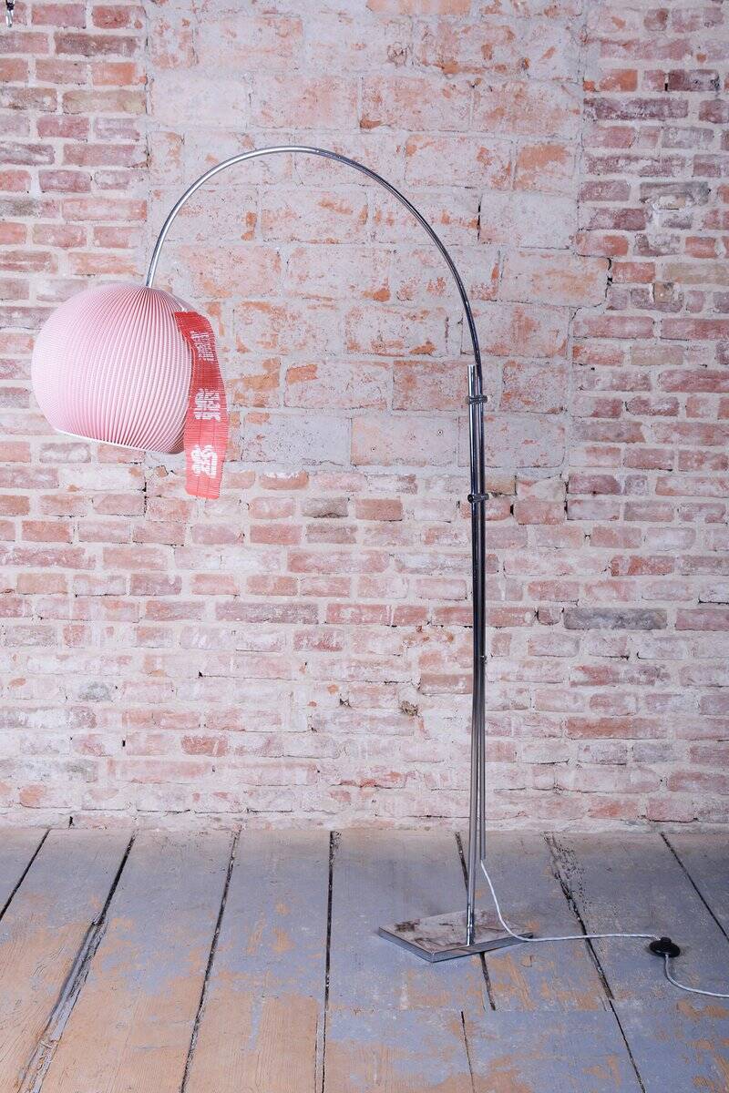 Mid-Century Modern Floor Lamp in Chrome-Plated Steel, Czech, 1960s