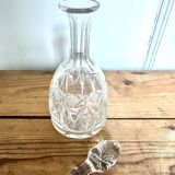 Small carafe and its chiseled glass stopper